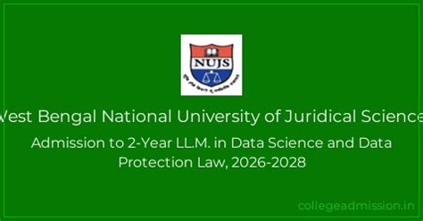 West Bengal National University of Juridical Sciences: Admission to 2 ...