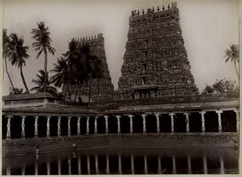 Meenakshi Amman Temple - Madurai Tamil Nadu - 1890's - Old Indian Photos