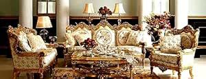 Curves & Carvings Signature Collection Teak Wood Sofa - C&C SOF0269 ...