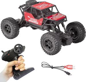 KidsBug Remote Controlled Rock Crawler RC Monster Truck, 4 Wheel Drive ...