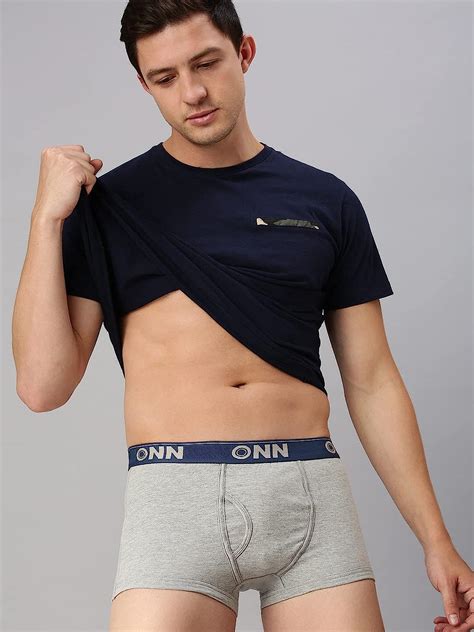 Buy ONN Men's Cotton Boxers (8904209868541 254_Grey_Large(90-95)_1PC ...