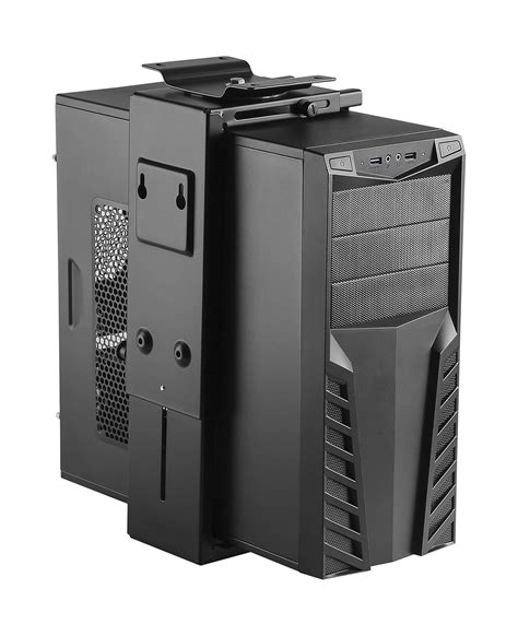 TechOrbits Adjustable Under Desk PC Stand and Computer Wall Mount ...