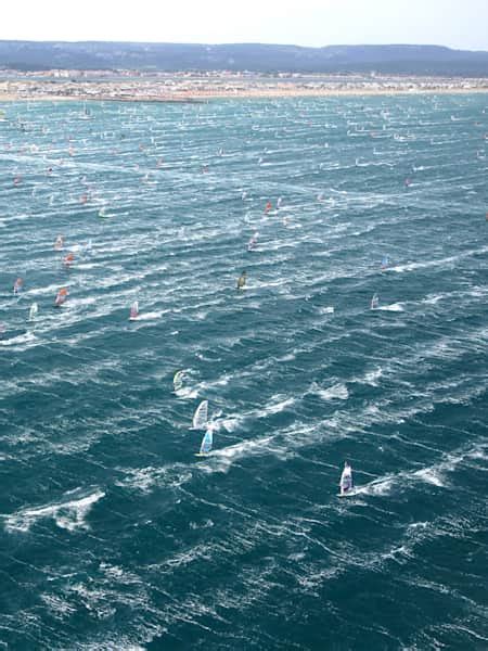 See what it’s like to race with 1,200 windsurfers