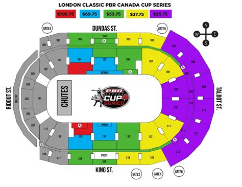 PBR Canada Cup Series: London Classic - Groups 10+ Save Up To $21! Two Nights! | Canada Life Place - map of canada life place london
