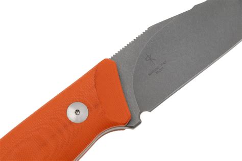 Fox Knives Rifle Ejector FX-663 OR, Orange G10 vaststaand mes, Raven Knives design | Voordelig ...