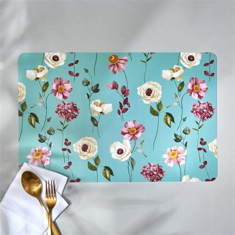 Buy Mandarin Set of 6 Polypropylene Printed Placemats from Home Centre ...