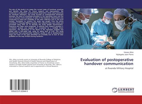 Evaluation of postoperative handover communication : Niyitegeka Jean ...