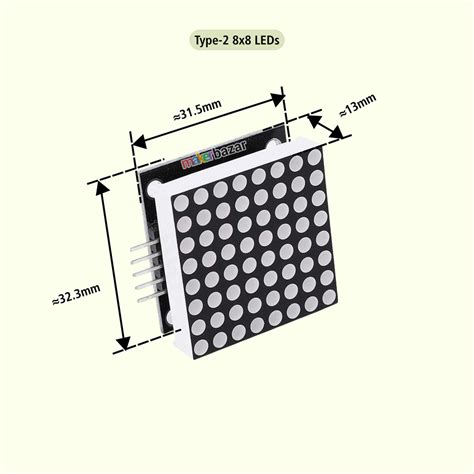 MAX7219 Dot LED Matrix Display Module