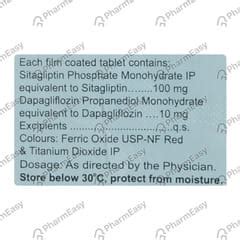 Gluxit S 10/100mg Strip Of 10 Tablets: Uses, Side Effects, Price ...