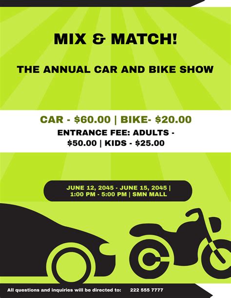 49 Free Car Show Flyer Templates Designs Templatelabcar Show Flyers ...