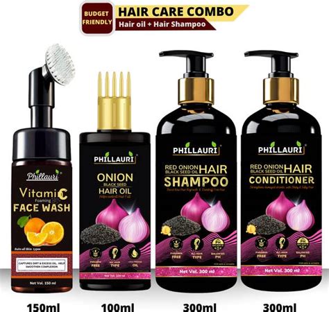 Phillauri Red Onion Healthy Hair care Kit with Face kit Combo Kit ...