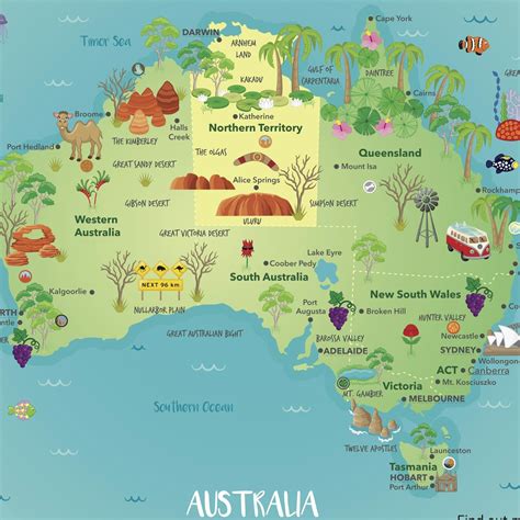Map of Australia Lesson Lesson | Geography | AU