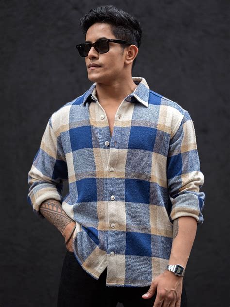Buy Powerlook Men Buffalo Checks Opaque Checked Casual Shirt - Shirts ...