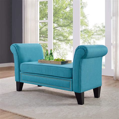 BLACK OAK 2 Seater Ottoman Bench Footrest Stool Footstool Pouf Pouffes ...