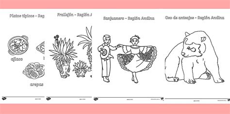 Dibujos de la región Andina para colorear - Twinkl Colombia