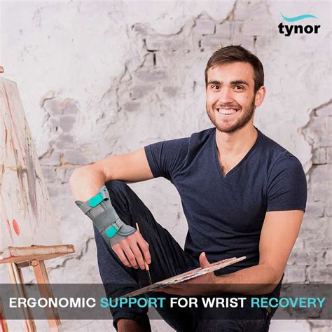 TYNOR Wrist & Forearm Splint, Grey, Right, Medium, 1 Unit Wrist Support ...