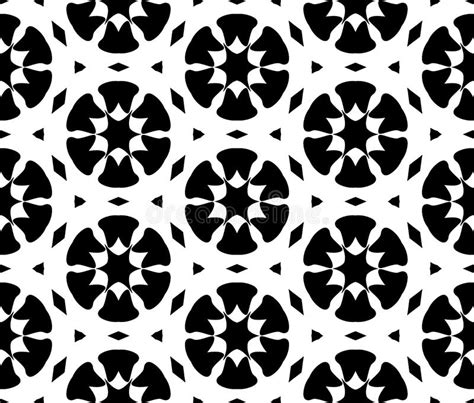 Black and White Repeat Pattern Vector and Seamless Background Image ...