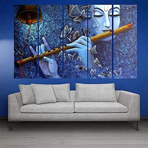 The Castle Decor Radha.krishan painting with frame 5 Big Size (27x48 ...