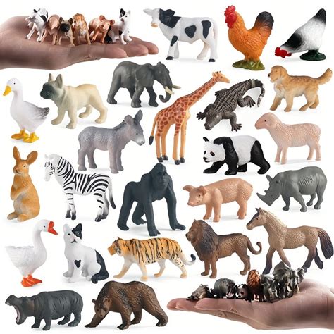 Farm Wild Animal Figures Set Lion Tiger Shark Dog & Ocean Models – CRAZE