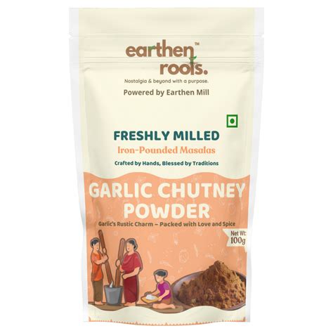 Earthen Mill Iron-Pounded Garlic Chutney Powder – Earthen Roots