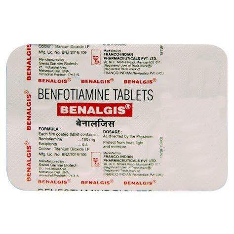 Benalgis, 10 Tablets – ClickOnCare