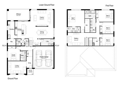 Split Level Homes Floor Plans