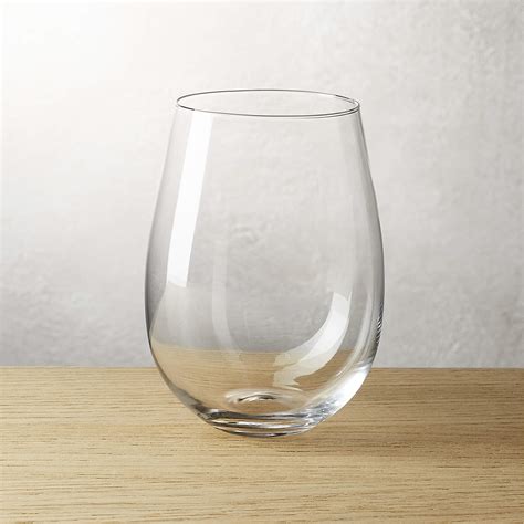 True Modern Stemless Wine Glass + Reviews | CB2