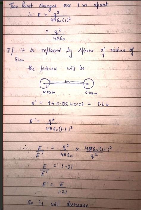the force of repulsion between two point charges where they are the ...