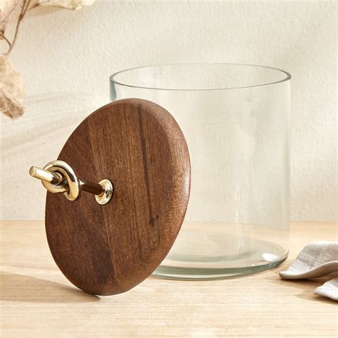 Buy Nuqta Roi Glass Cookie Jar - Small from Home Centre at just INR 999.0