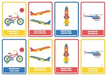 Suzuki Twinkle Rhythm Flashcards - things that GO! by Crystal Boyack