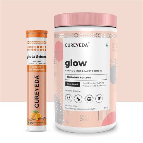 Buy Cureveda Glow Glutathione - Skin Brightening & Anti-Aging Supplement