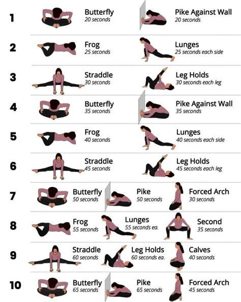 Stretching Exercise Chart 的图像结果