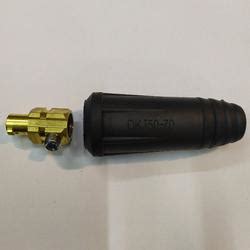 Jual Kabel Konektor Las DKJ 50-70mm Hitam Cable Socket Connector Male ...
