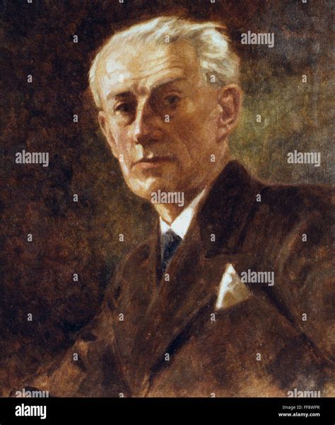 MAURICE RAVEL (1875-1937). /nFrench composer. Oil on canvas, c1930, by ...