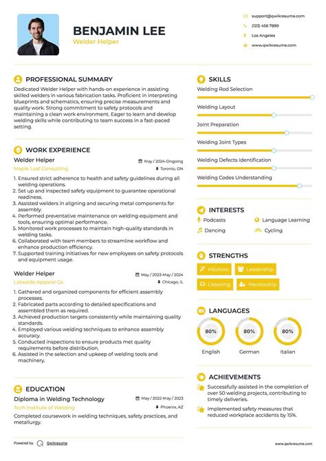 Welder Helper Job Description For Resume at Joan Fleming blog