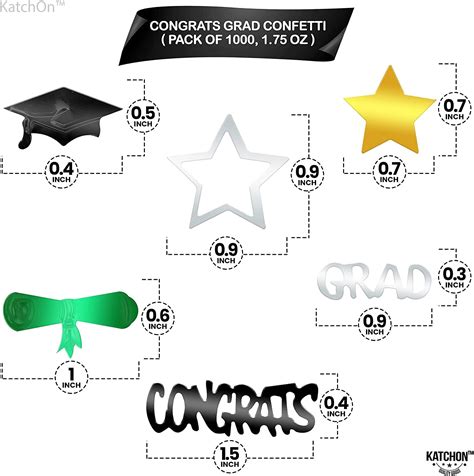 Buy Graduation Confetti 2022 - Pack of 1000 | Grad Confetti, Green and ...