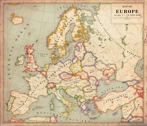 Europe map, Alternate history, Flag of europe
