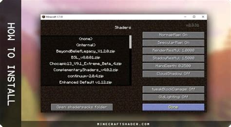 Image result for How to Get Really Good Shaders On Minecraft Java