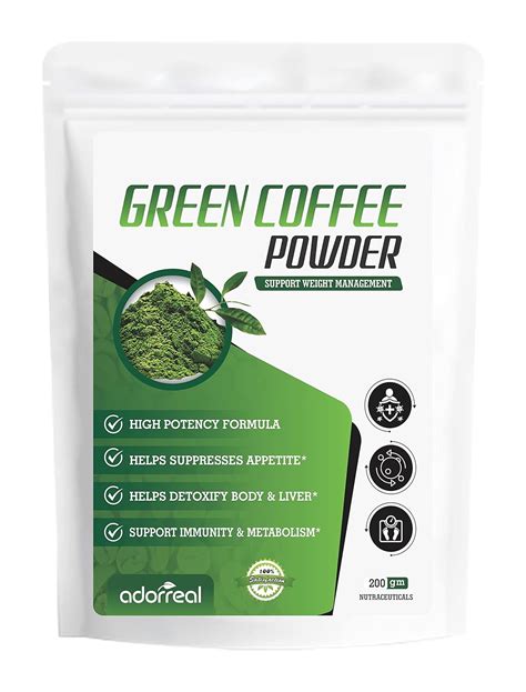 Adorreal 100% Arabica Green Coffee Bean Extract Powder with Chlorogenic ...