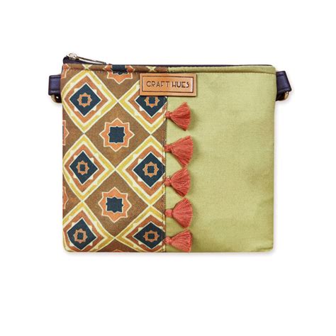 Mustard Kites Half Print Sling/Pouch Bag Combo – Crafthues
