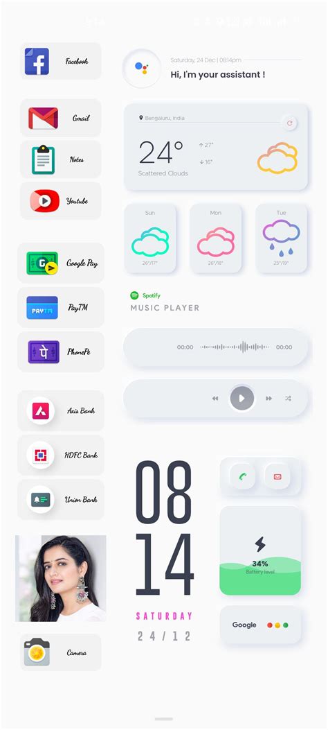 Image result for Microsoft Launcher Home Screen Layout