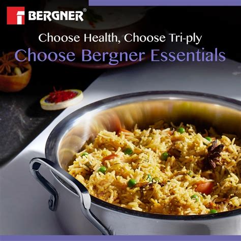 Bergner Essentials TriPly Stainless Steel Biryani Handi
