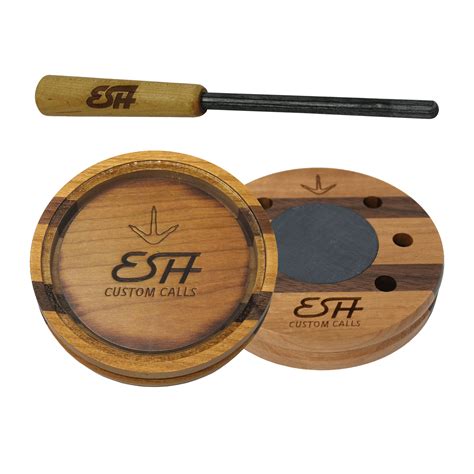 ESH Double-Sided Glass and Slate Turkey Pot Call - Turkey Hunting Call ...