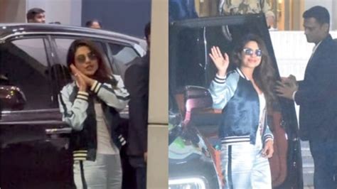 Priyanka Chopra flies out of India early morning after attending Ambani ...