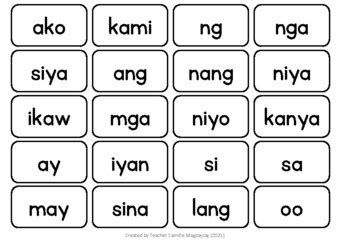 Image result for Tagalog Basic Sight Words