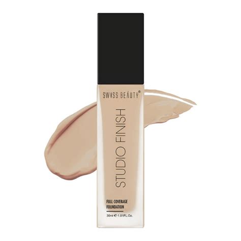 Swiss Beauty Studio Finish Full Coverage Foundation - Natural Beige ...