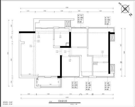 四室二厅二卫181.77平米住宅户型施工图_住宅小区_土木在线