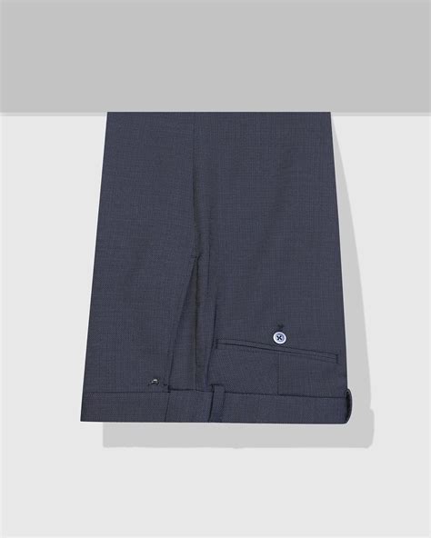 Slim Fit B-91 Formal Navy Textured Trouser - Bandit | Blackberrys ...