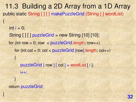 Two Dimensional Array 的图像结果
