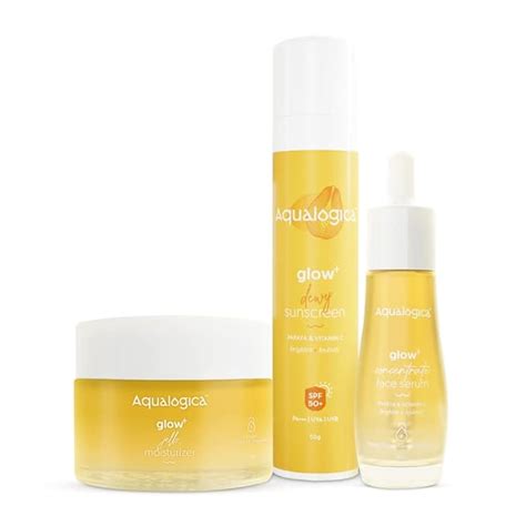 Aqualogica Bright Essentials Combo Sunscreen (50g) | Face Serum (30ml ...